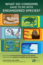 Endangered Species Condoms Poster